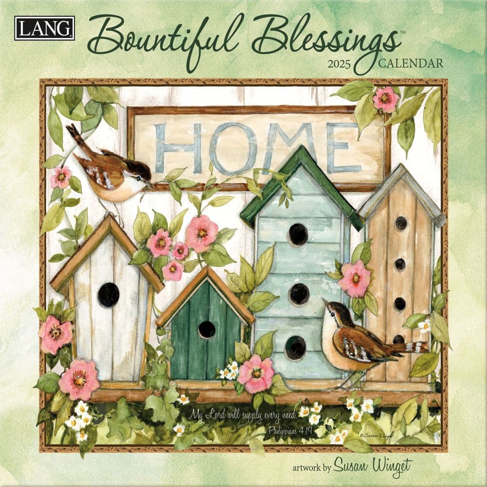 Bountiful Blessings 2025 Wall Calendar by Susan Winget_Main Image