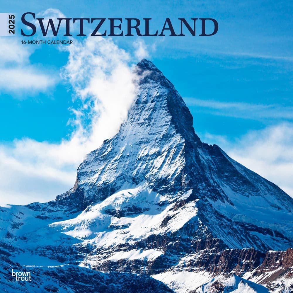 Switzerland 2025 Wall Calendar  Main Image