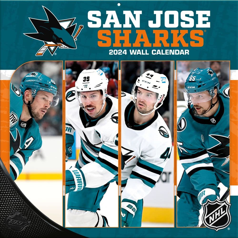 NHL San Jose Sharks 2024 Wall Calendar