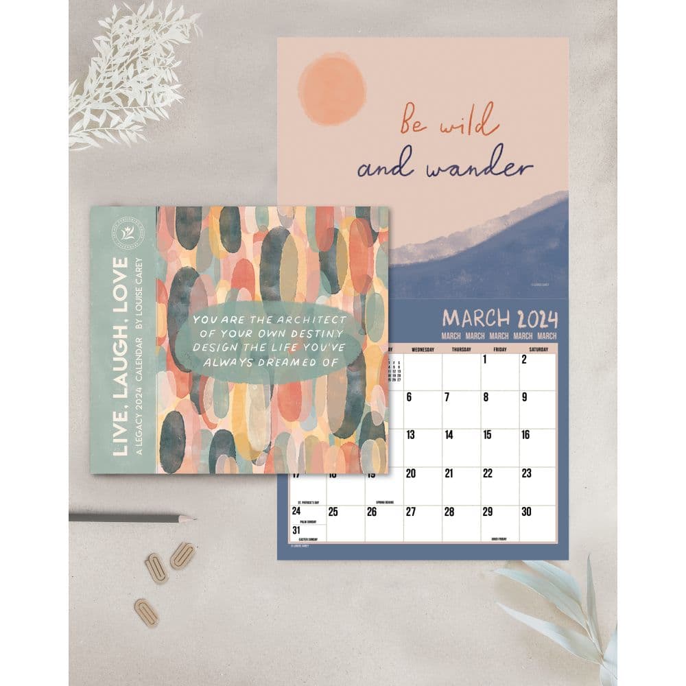 Live Laugh Love Carey 2024 Wall Calendar