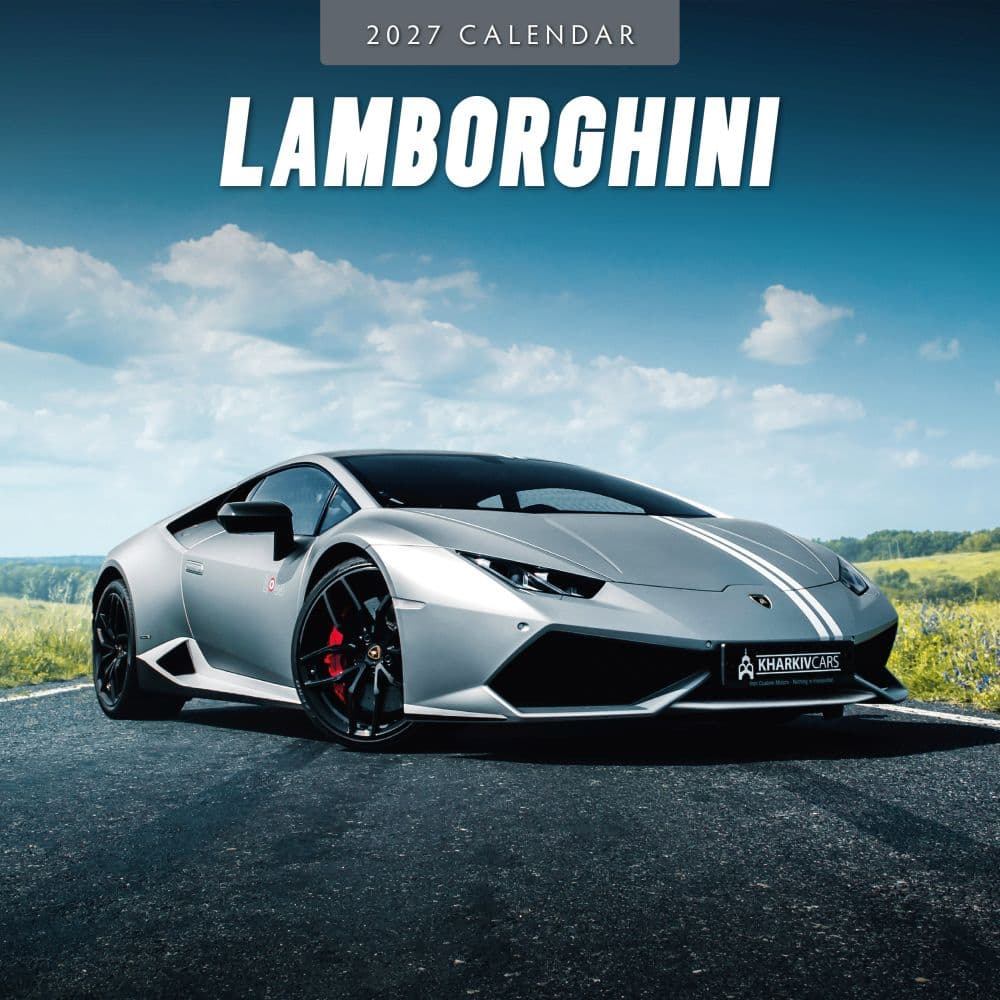 Lamborghini 2027 Wall Calendar Main Product Image