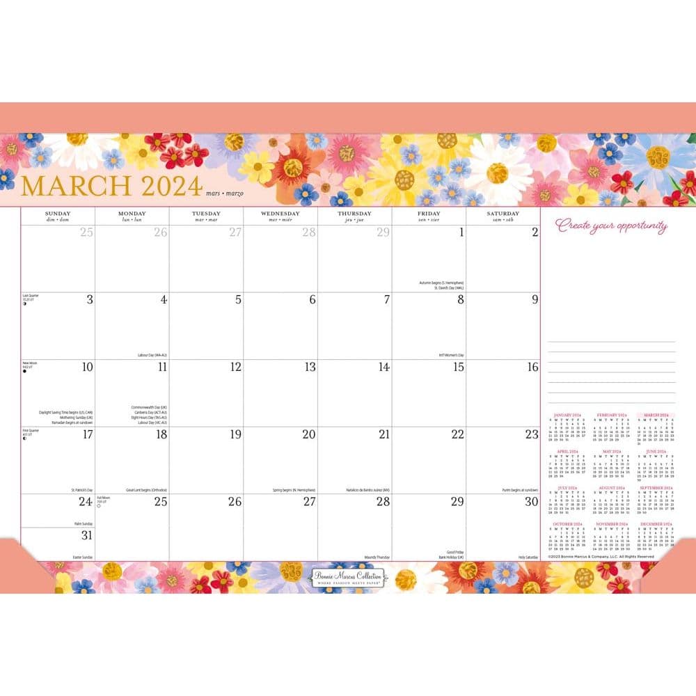 Year to Bloom Bonnie Marcus 2024 Desk Pad First Alternate Image width=&quot;1000&quot; height=&quot;1000&quot;