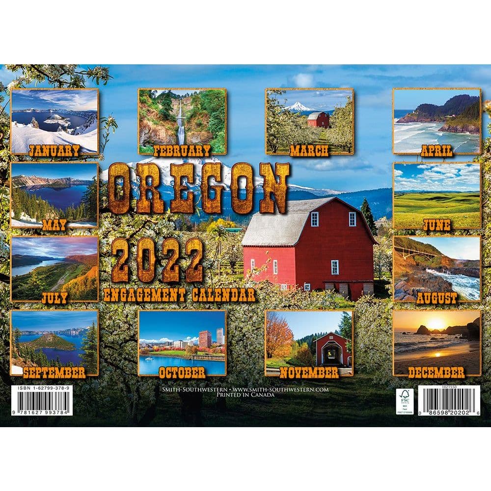 Oregon Schedule 2022 Oregon 2022 Wall Calendar - Calendars.com