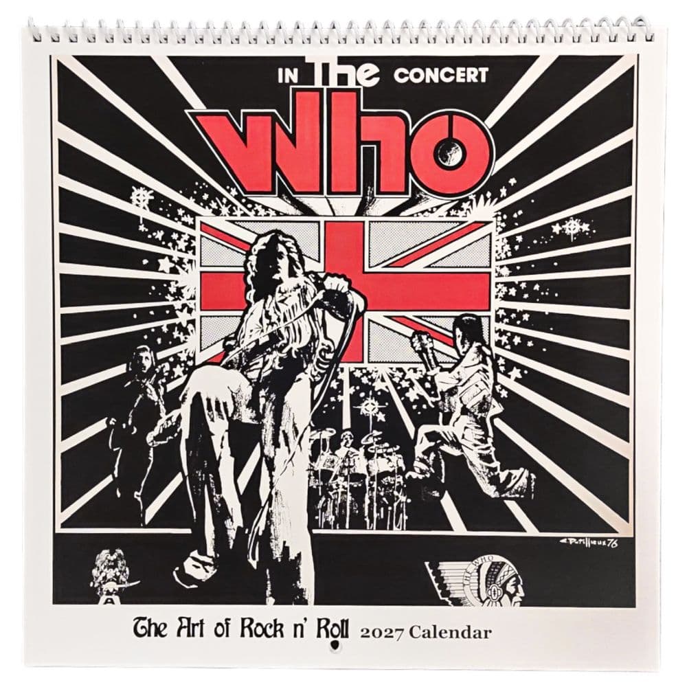 image Art Of Rock And Roll Square 2027 Wall Calendar Main Product Image