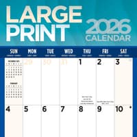 image Large Print 2026 Wall Calendar  Main Image