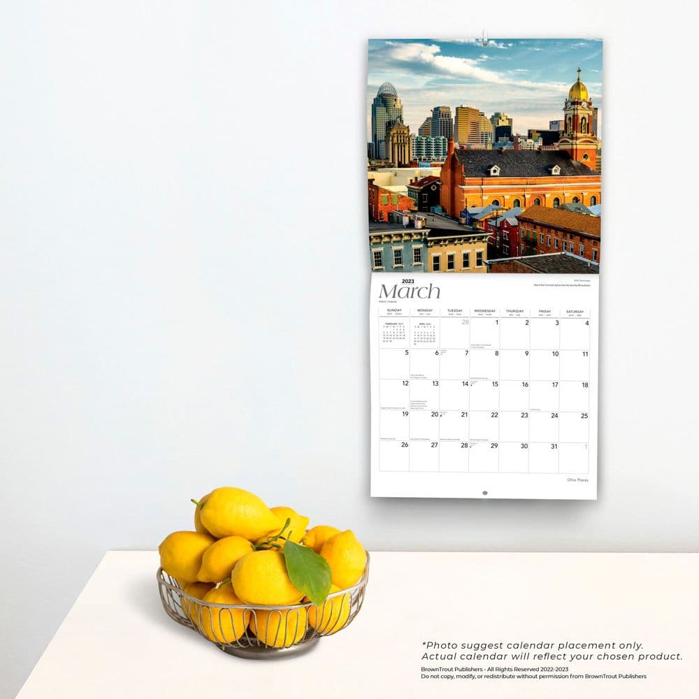 Ohio Places 2023 Wall Calendar - Calendars.com