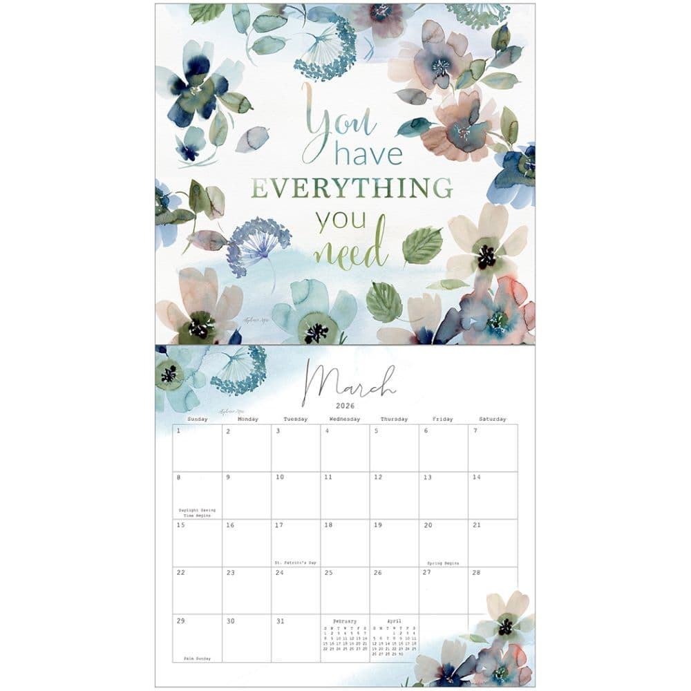 Gratitude by Stephanie Ryan 2026 Wall Calendar Second Alternate Image