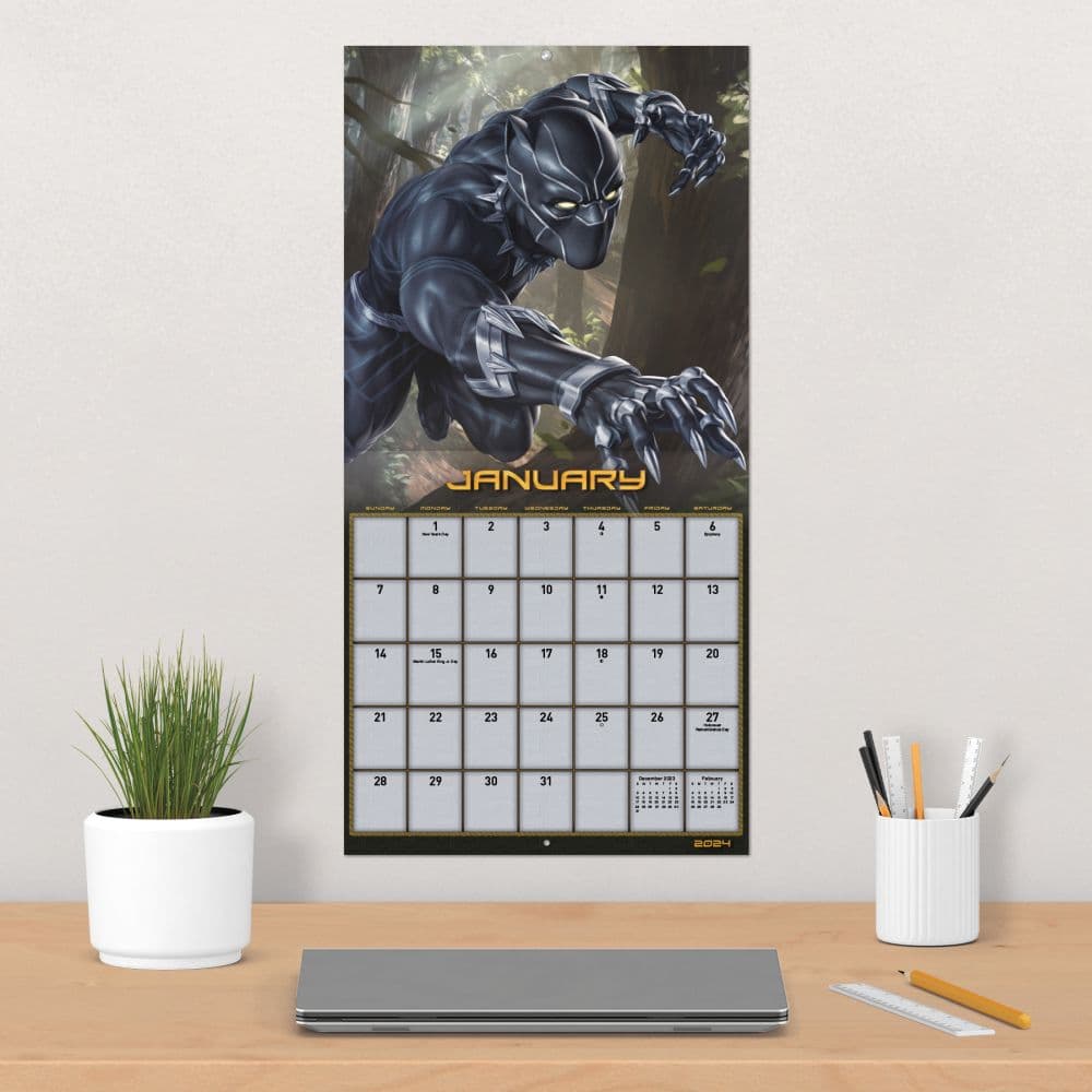 Black Panther 2 Wakanda 2024 Wall Calendar
