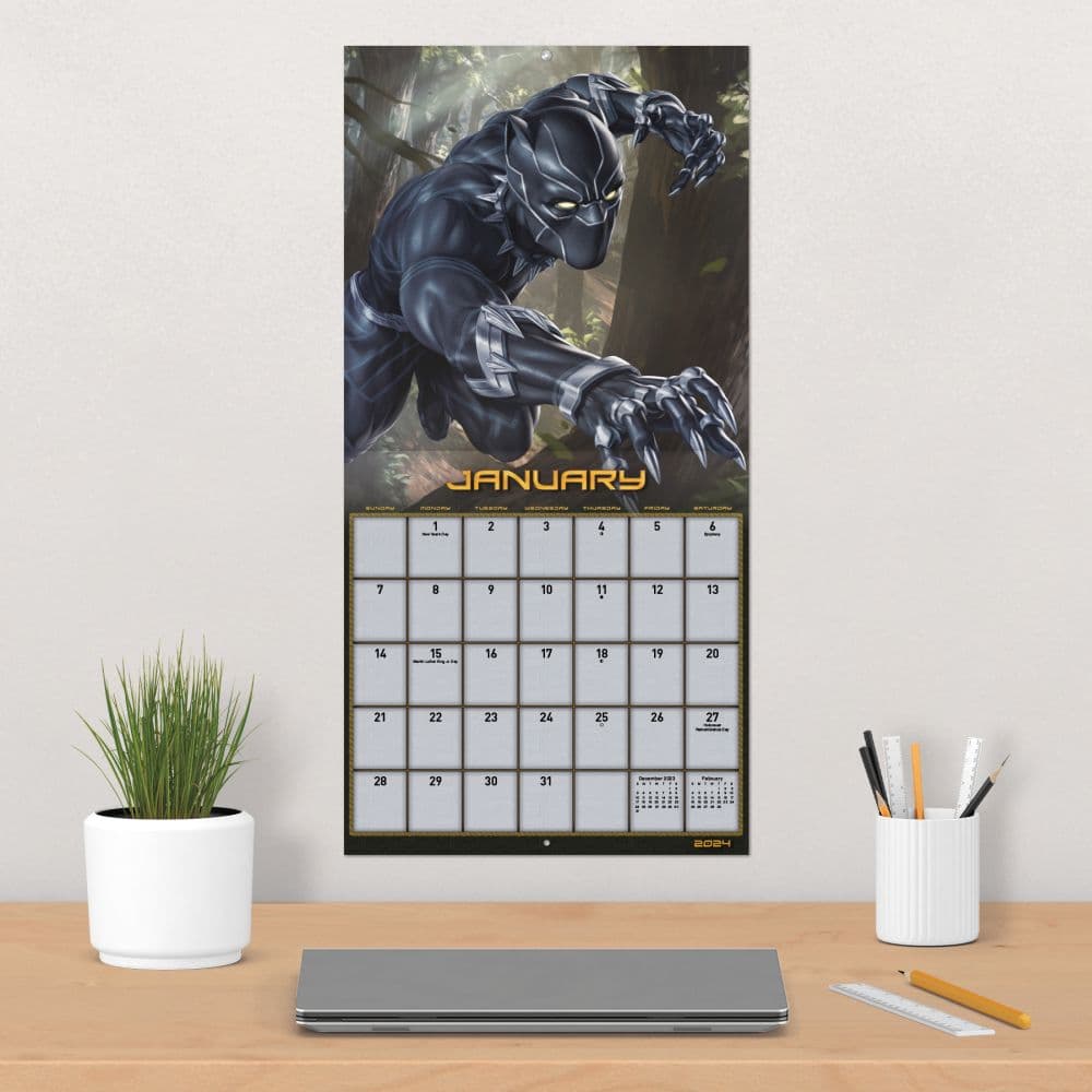 Black Panther 2 Wakanda 2024 Wall Calendar - Calendars.com