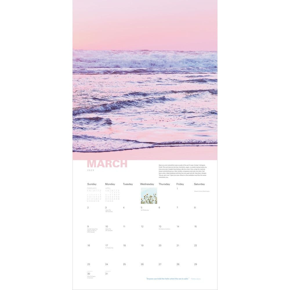 Calm Inspirations 2025 Wall Calendar Second Alternate Image width="1000" height="1000"