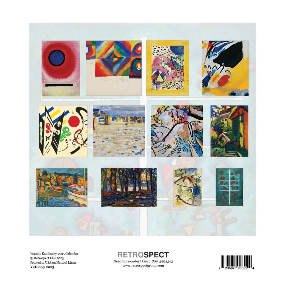 Kandinsky 2025 Easel Desk Calendar