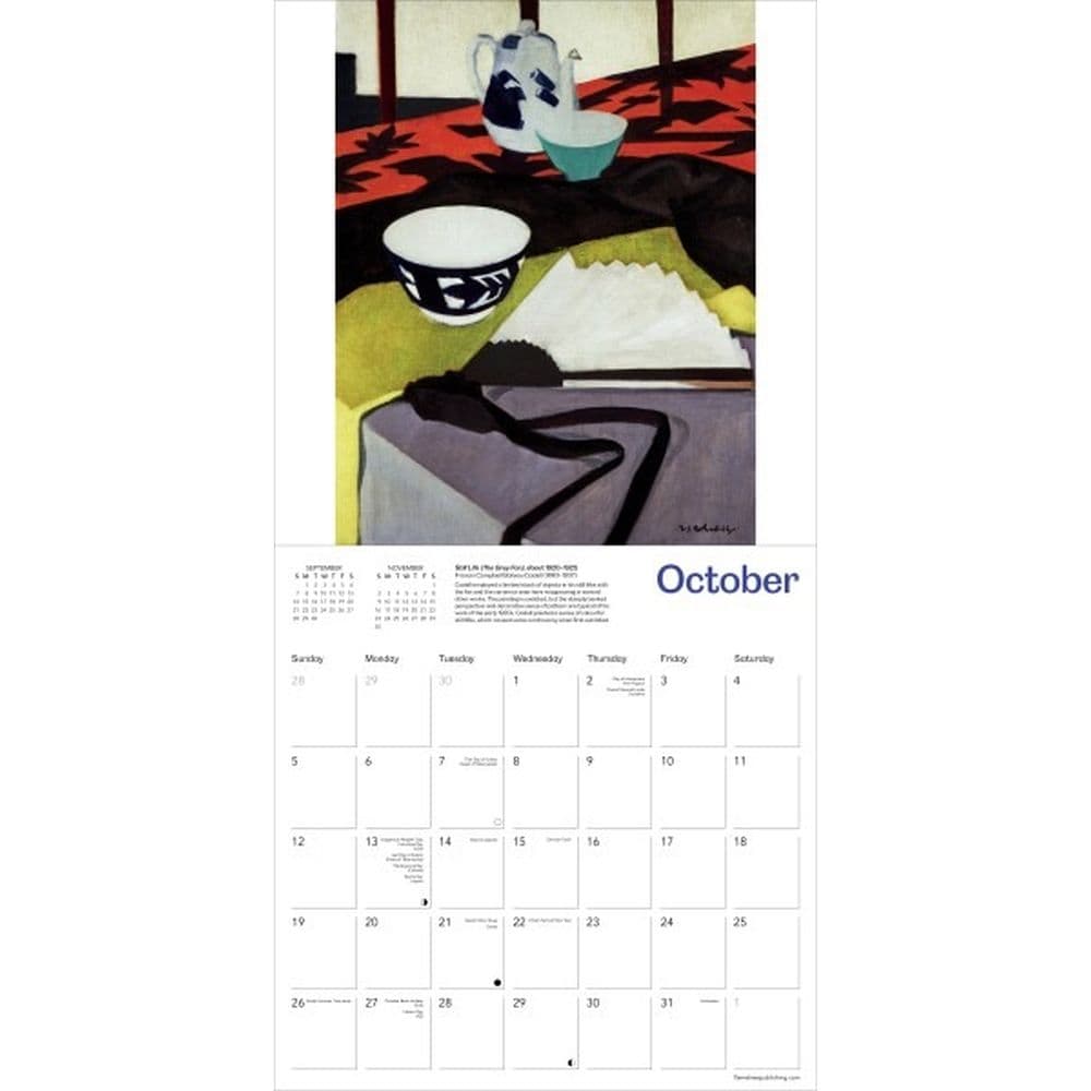 Scottish National Gallery 2025 Wall Calendar Third Alternate Image