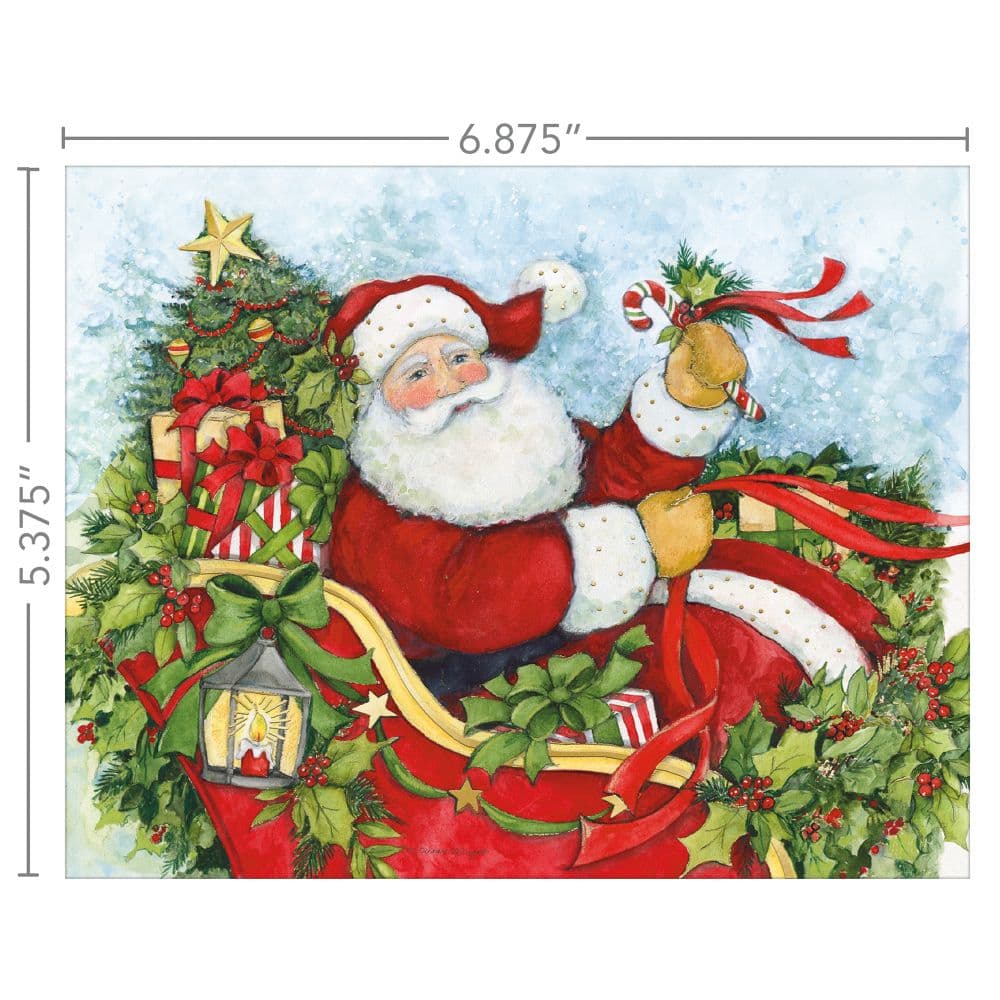 Santas Coming To Town by Susan Winget Boxed Christmas Cards Alt5