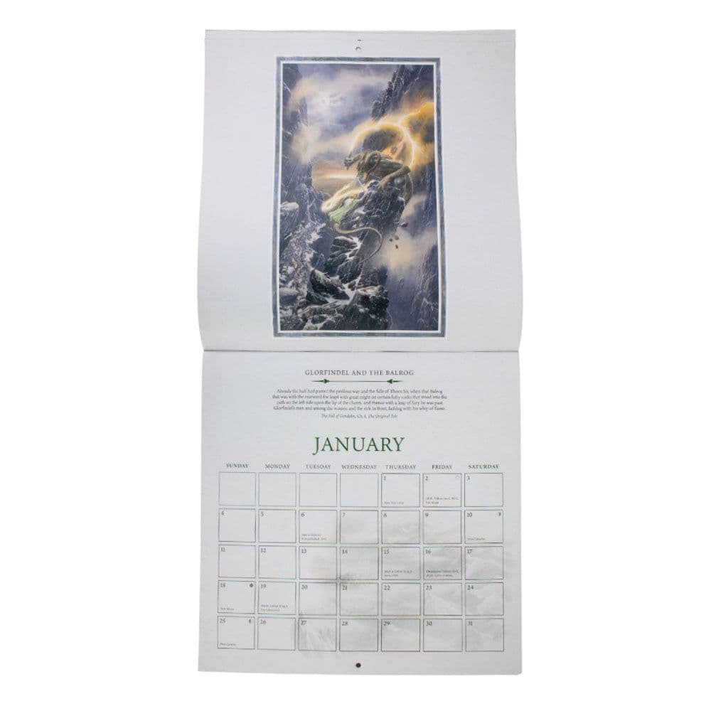 Tolkien 2026 Wall Calendar Third Alternate Image