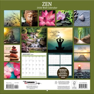 Trends International 2024 Zen Mini Wall Calendar 