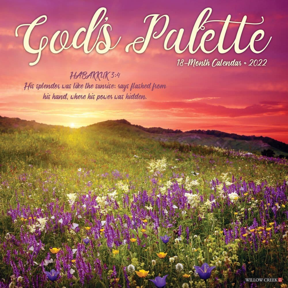 Gods Palette 2022 Wall Calendar