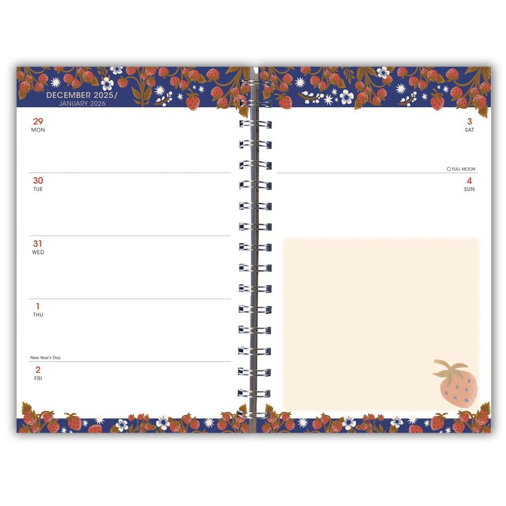 Designer Strawberry Fields Weekly 2026 Planner Third Alternate Image
