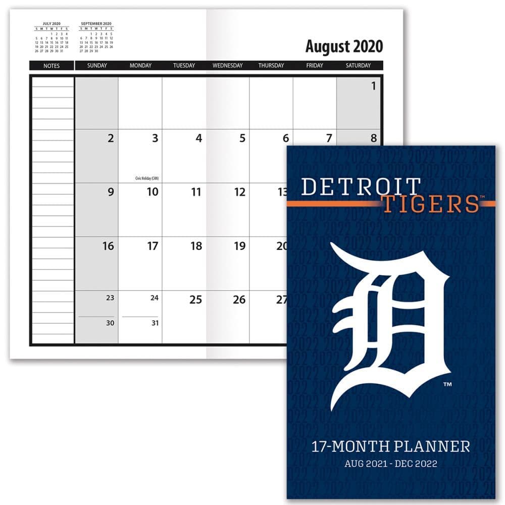 Detroit Tigers 2022 17-Month Pocket Planner