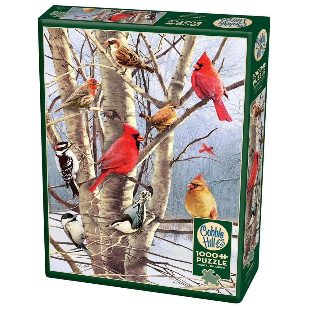 Winter Birds 1000 Piece Puzzle Main Product Image width=&quot;1000&quot; height=&quot;1000&quot;