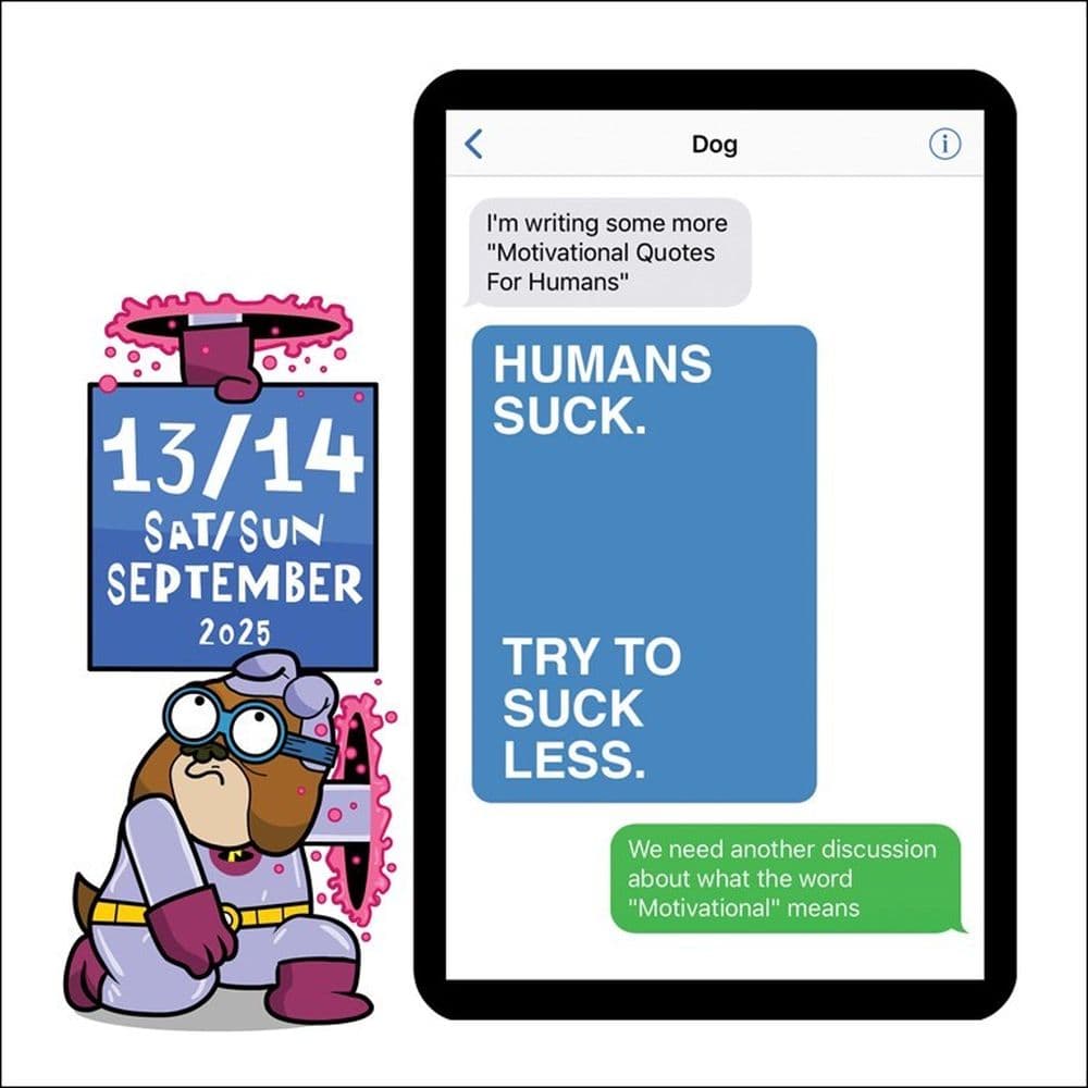 Texts from Dog 2025 Desk Calendar Fourth Alternate Image width=&quot;1000&quot; height=&quot;1000&quot;