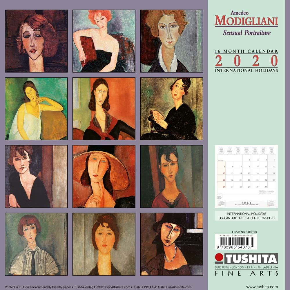 Modigliani Tushita Wall Calendar - Calendars.com