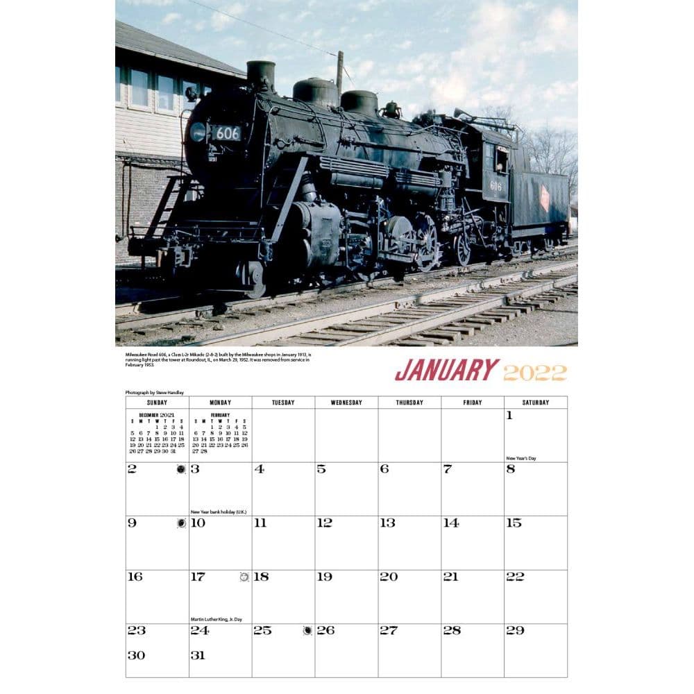 Trains Milwaukee Road 2022 Wall Calendar - Calendars.com