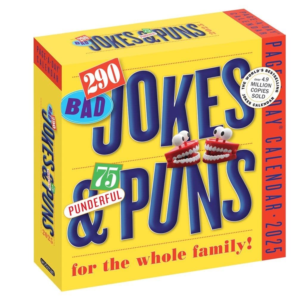 Jokes Puns and Riddles 2025 Desk Calendar