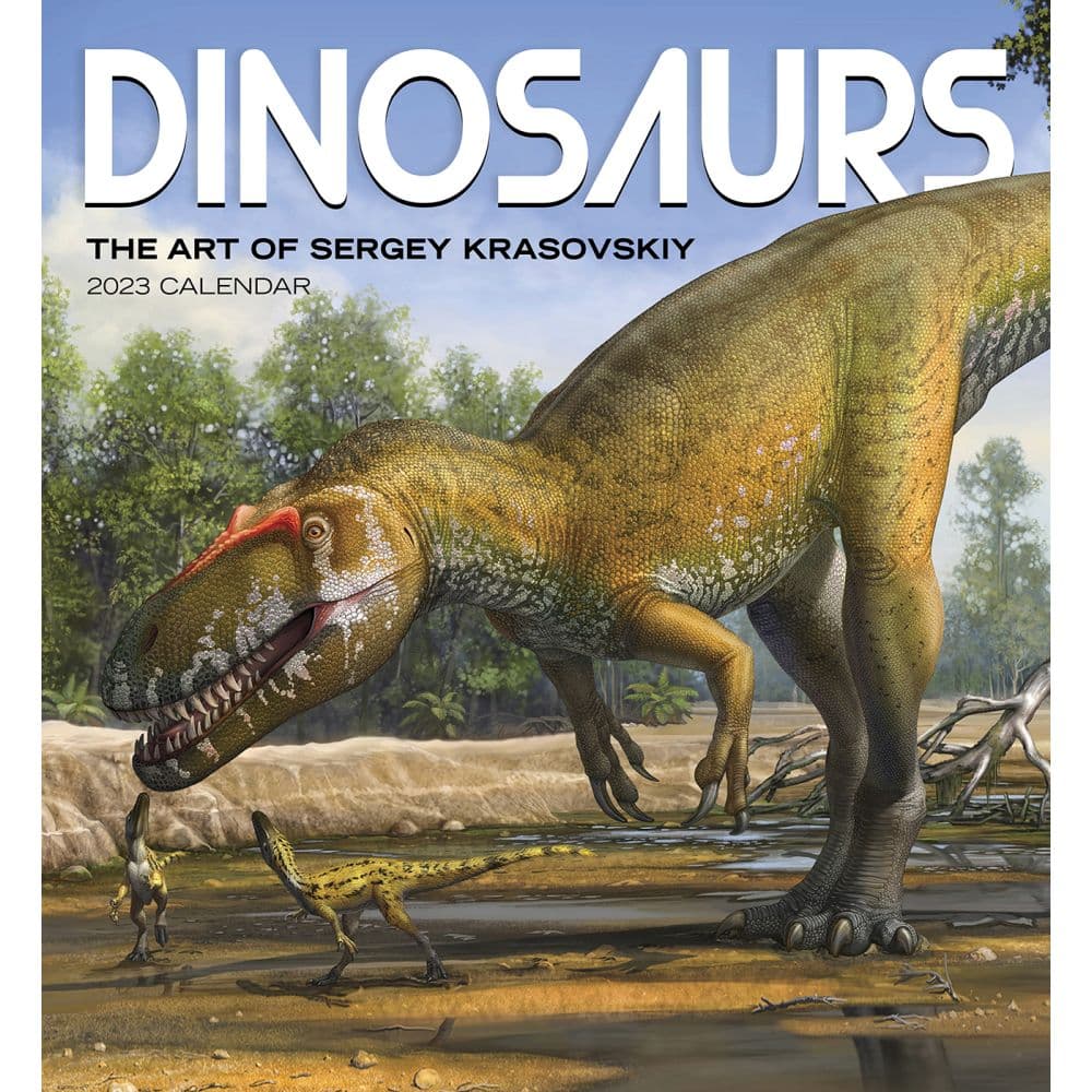 Dinosaurs The Art of Sergey Krasovskiy 2023 Wall Calendar