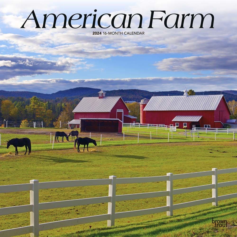 American Farm 2024 Wall Calendar Main Product Image width=&quot;1000&quot; height=&quot;1000&quot;