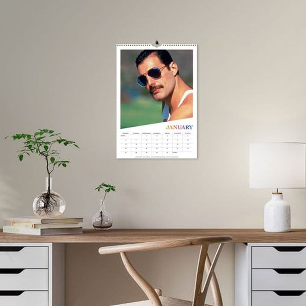 Freddie Mercury Poster 2025 Wall Calendar Sixth Alternate Image