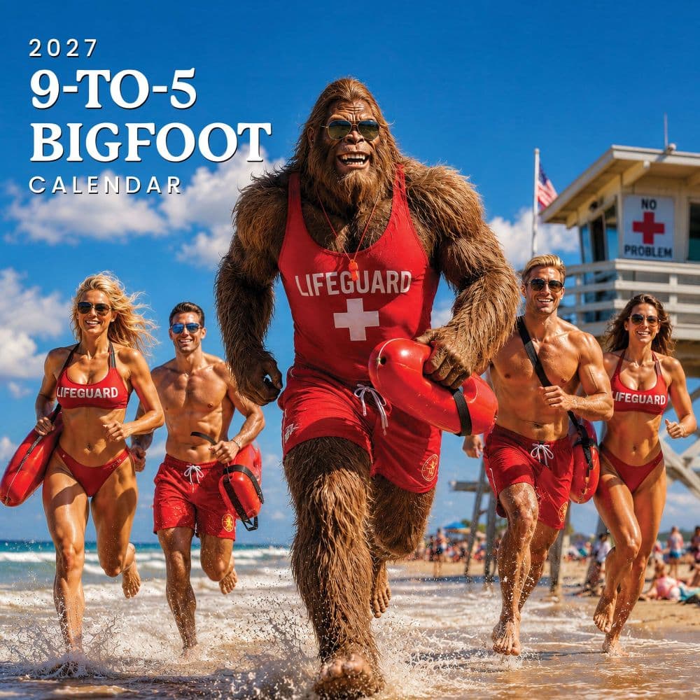9 to 5 Bigfoot 2027 Wall Calendar Main Product Image