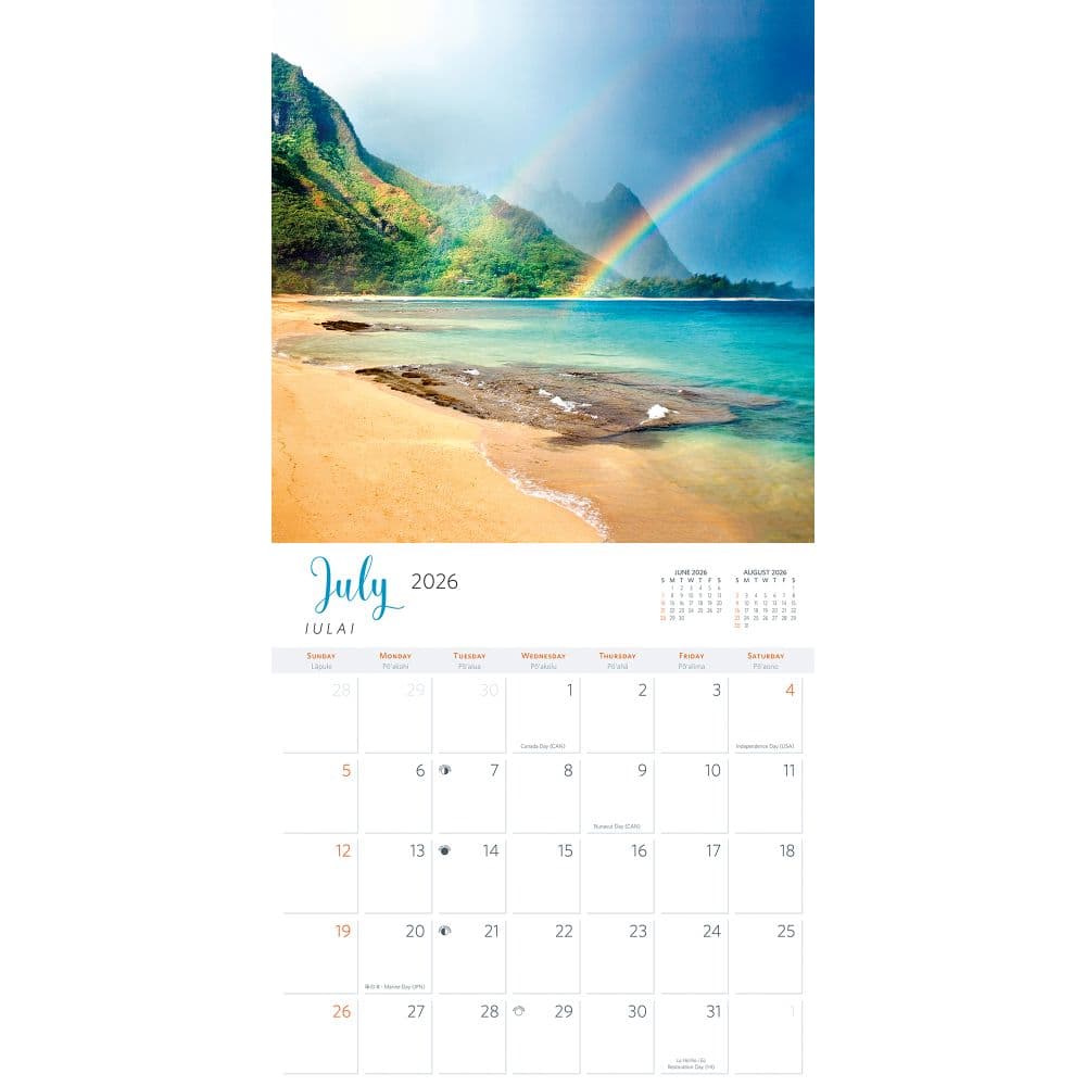 Hawaii Landscapes Deluxe 2026 Wall Calendar Second Alternate Image