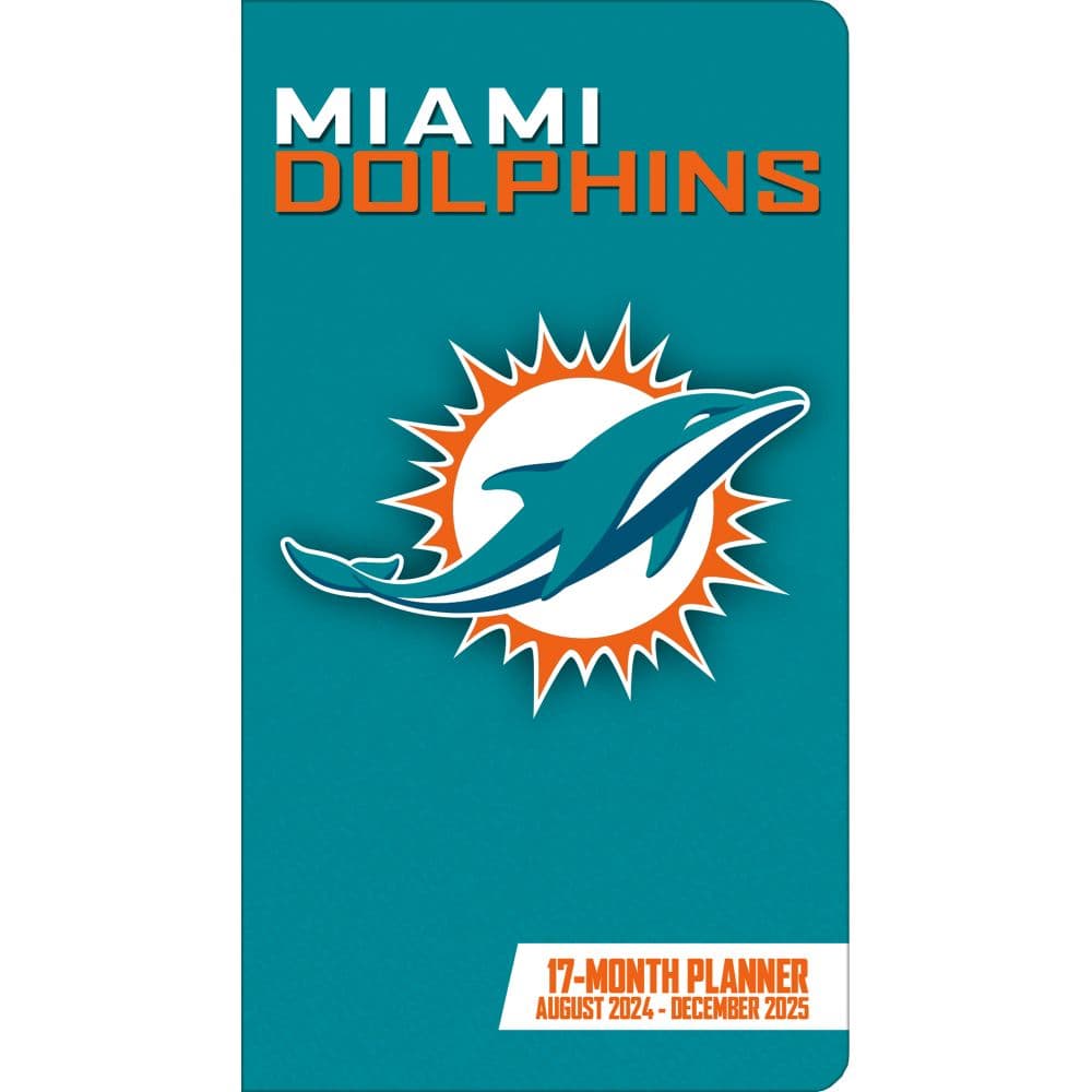 NFL Miami Dolphins 17 Month 2025 Pocket Planner