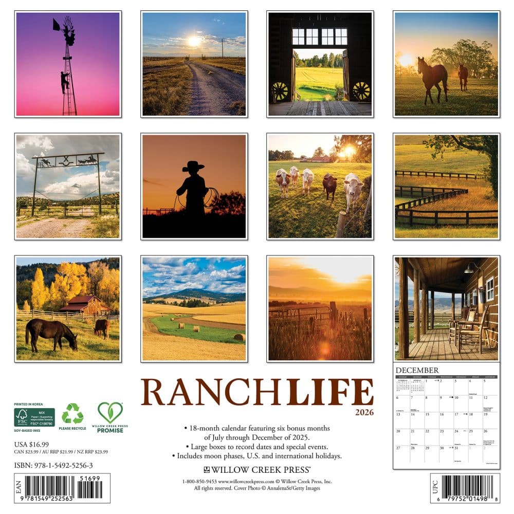 Ranch Life 2026 Wall Calendar First Alternate Image