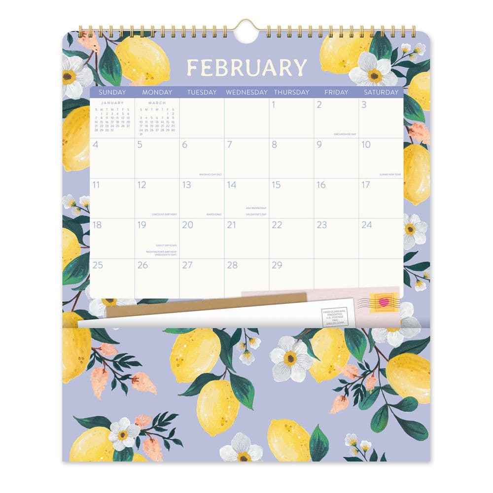 Fruit And Flora Pockets Plus 2024 Wall Calendar