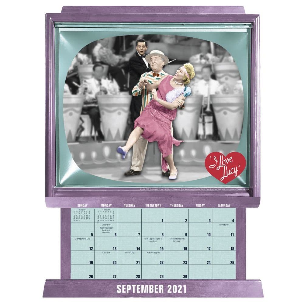 I Love Lucy Fun Shape Wall Calendar