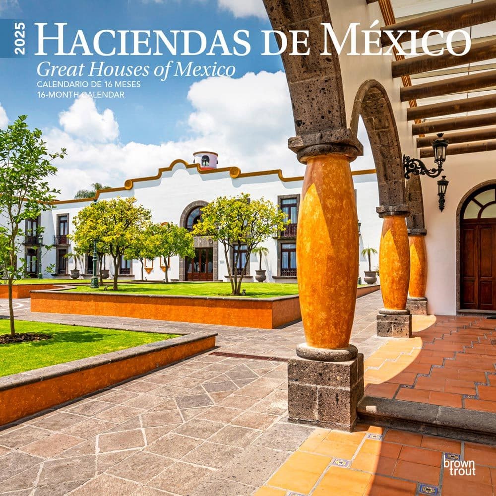 image Haciendas de Mexico 2025 Wall Calendar Spanish Main Image