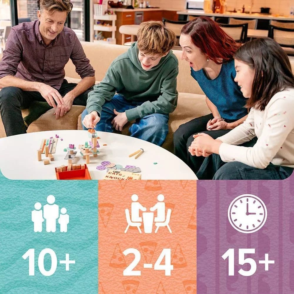Cats Knocking Things of Ledges Board Game Seventh Alternate Image