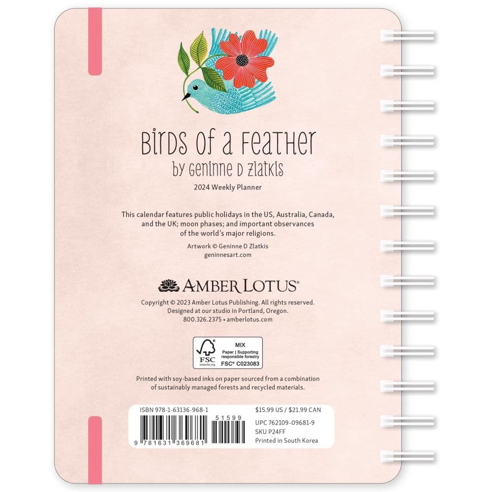 Birds of a Feather Weekly 2024 Planner 6