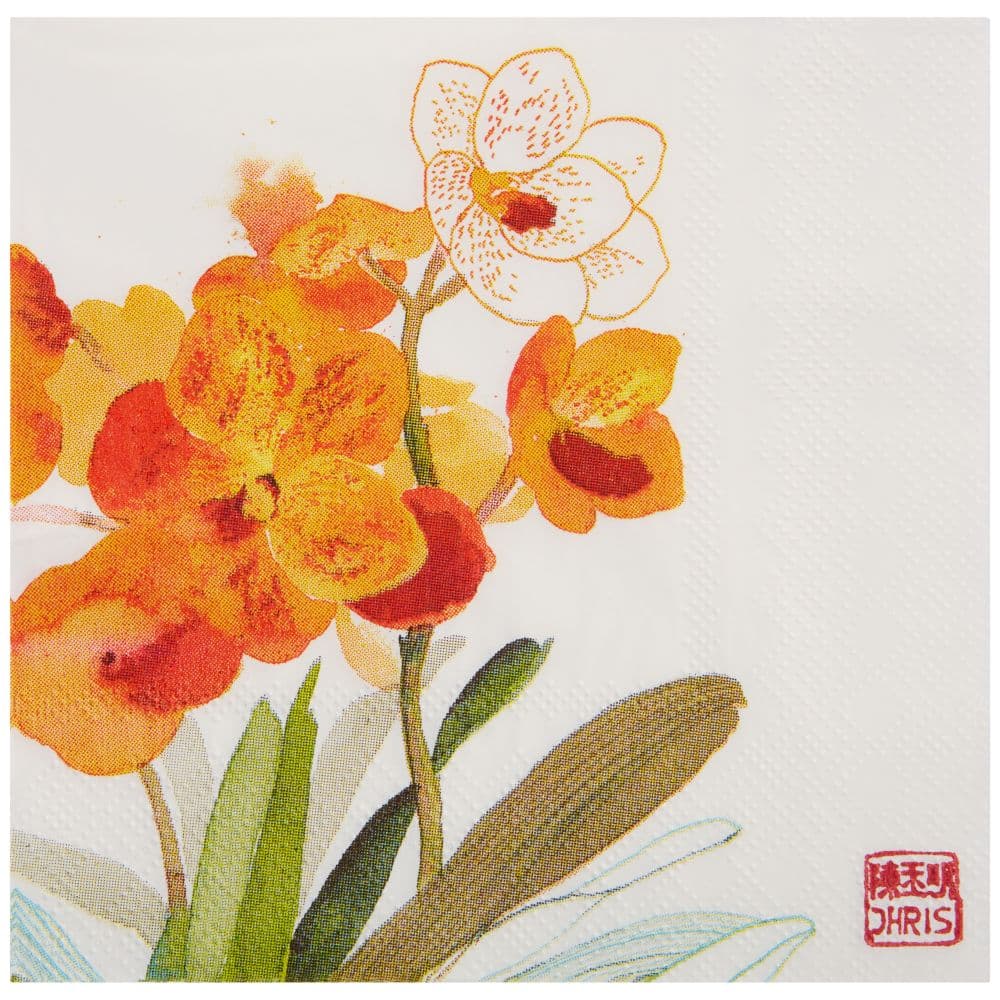 image Exotic Orchids Cocktail Napkins