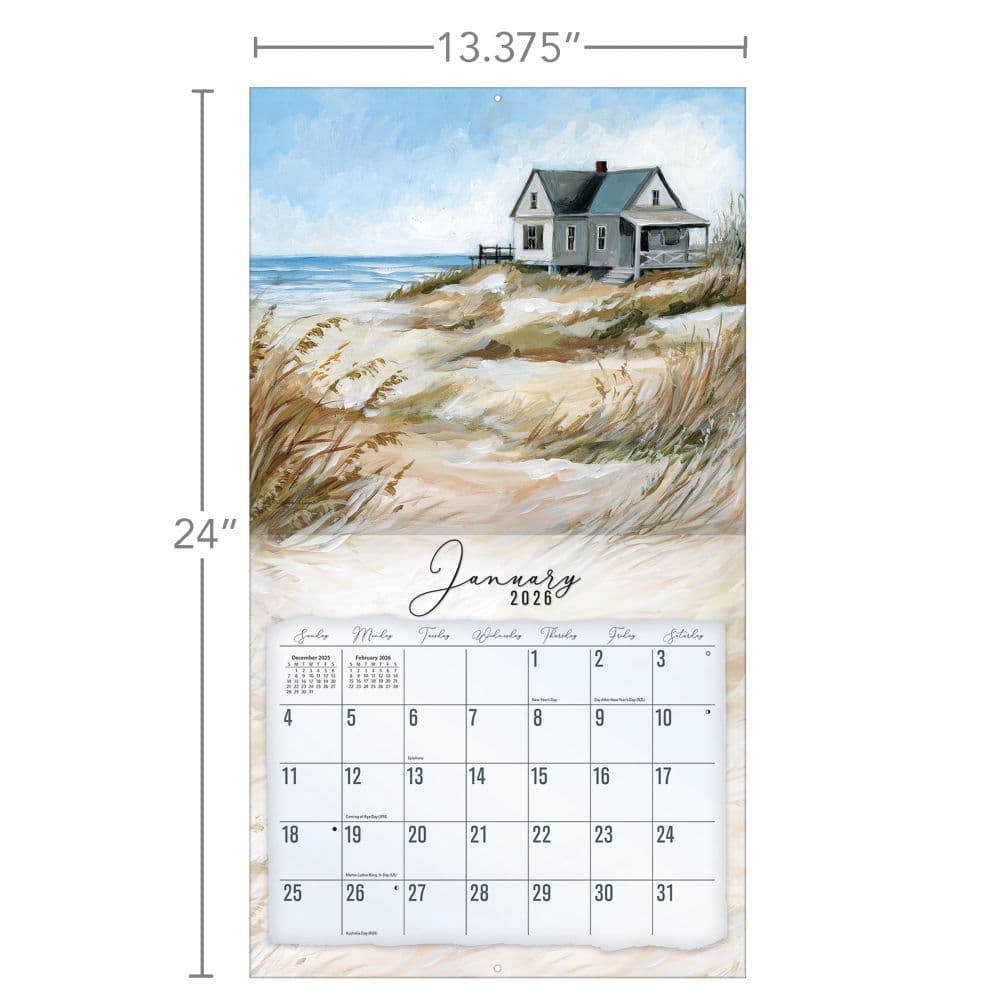 Coastal Shores 2026 Wall Calendar by Susan Winget_ALT6