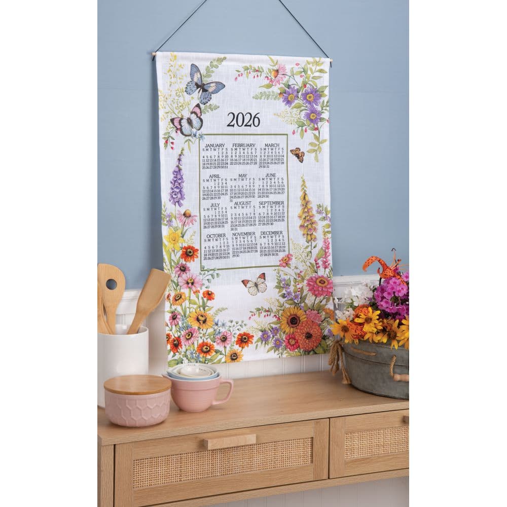 Garden Walk 2026 Calendar Towel Second Alternate Image