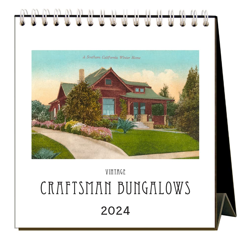 Craftsman Bungalows 2024 Easel Desk Calendar