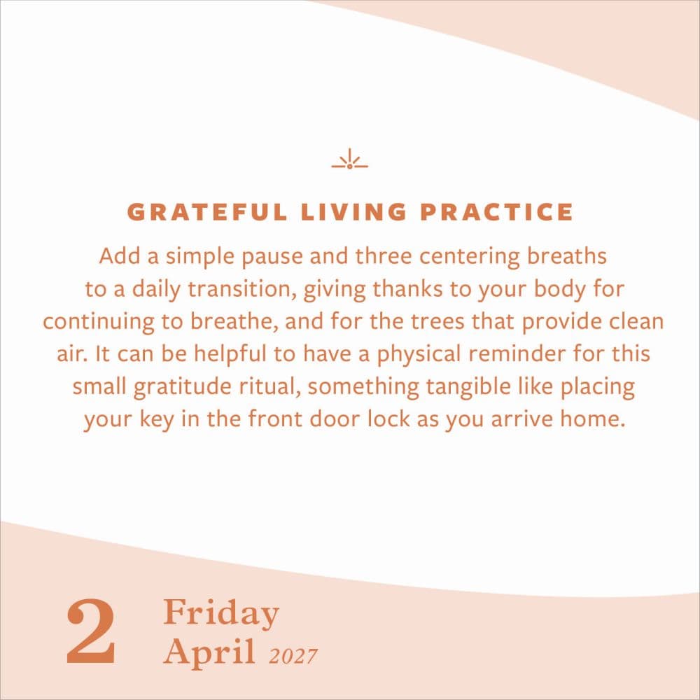 Everyday Gratitude 2027 Page-A-Day Desk Calendar Third Alternate Image