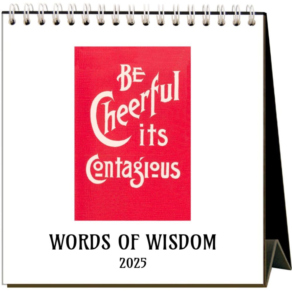 Words to Live By 2025 Easel Desk Calendar Main Image