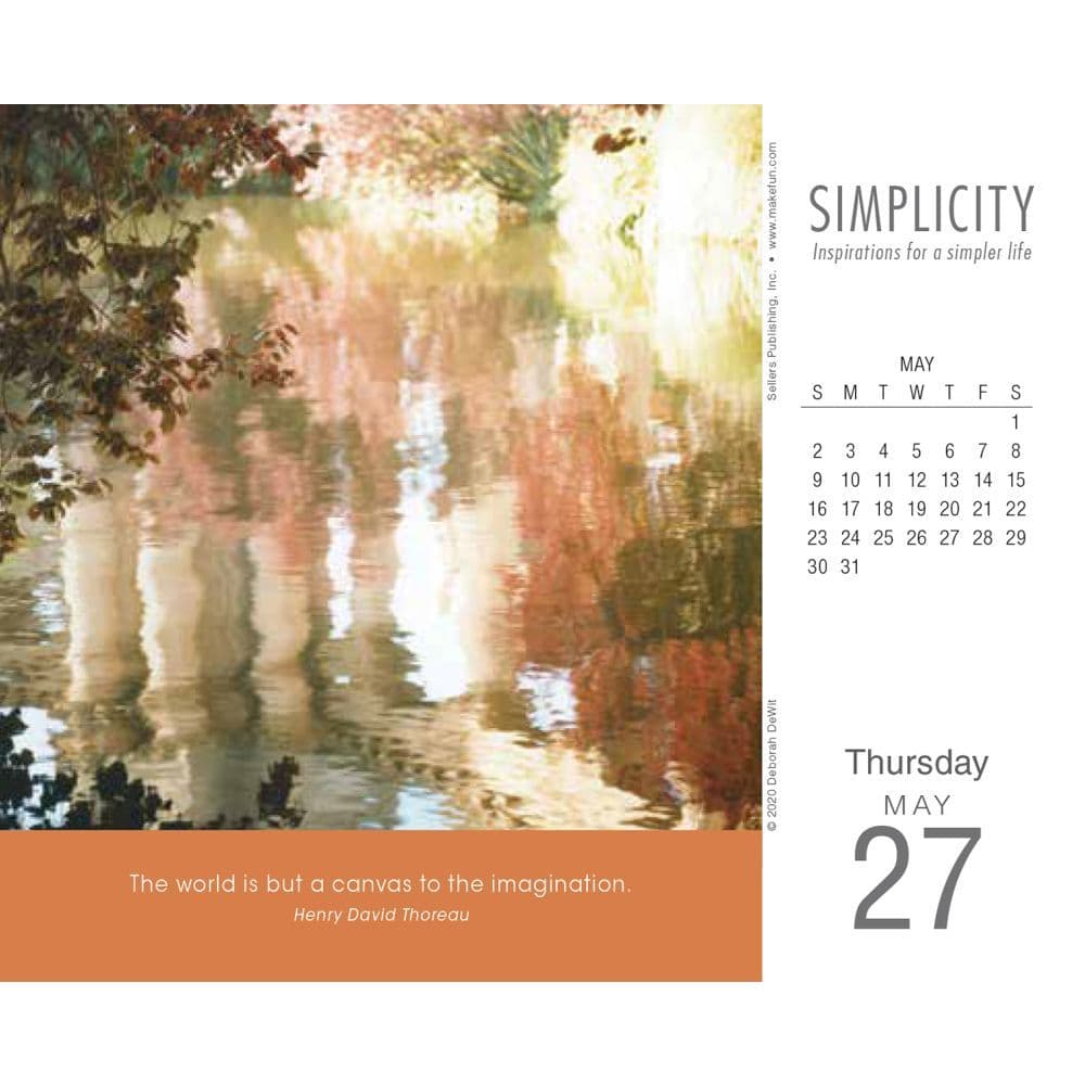 Simplicity Desk Calendar Calendars Com