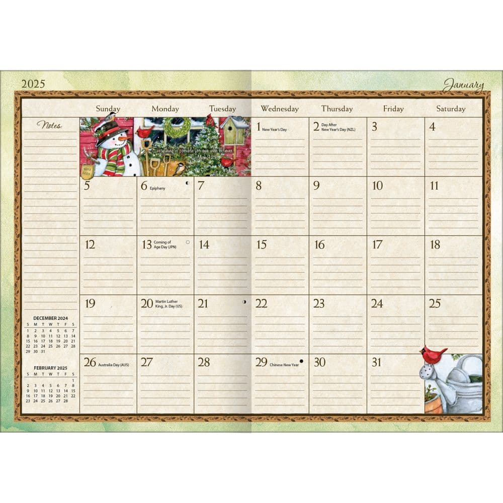 Bountiful Blessings 2025 Monthly Pocket Planner by Susan Winget