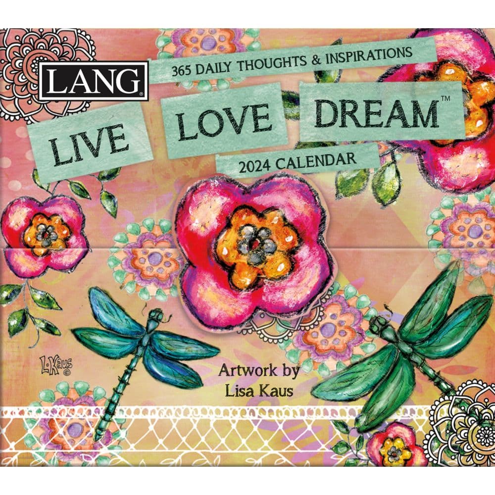 Live Love Dream 2024 Desk Calendar Main Image