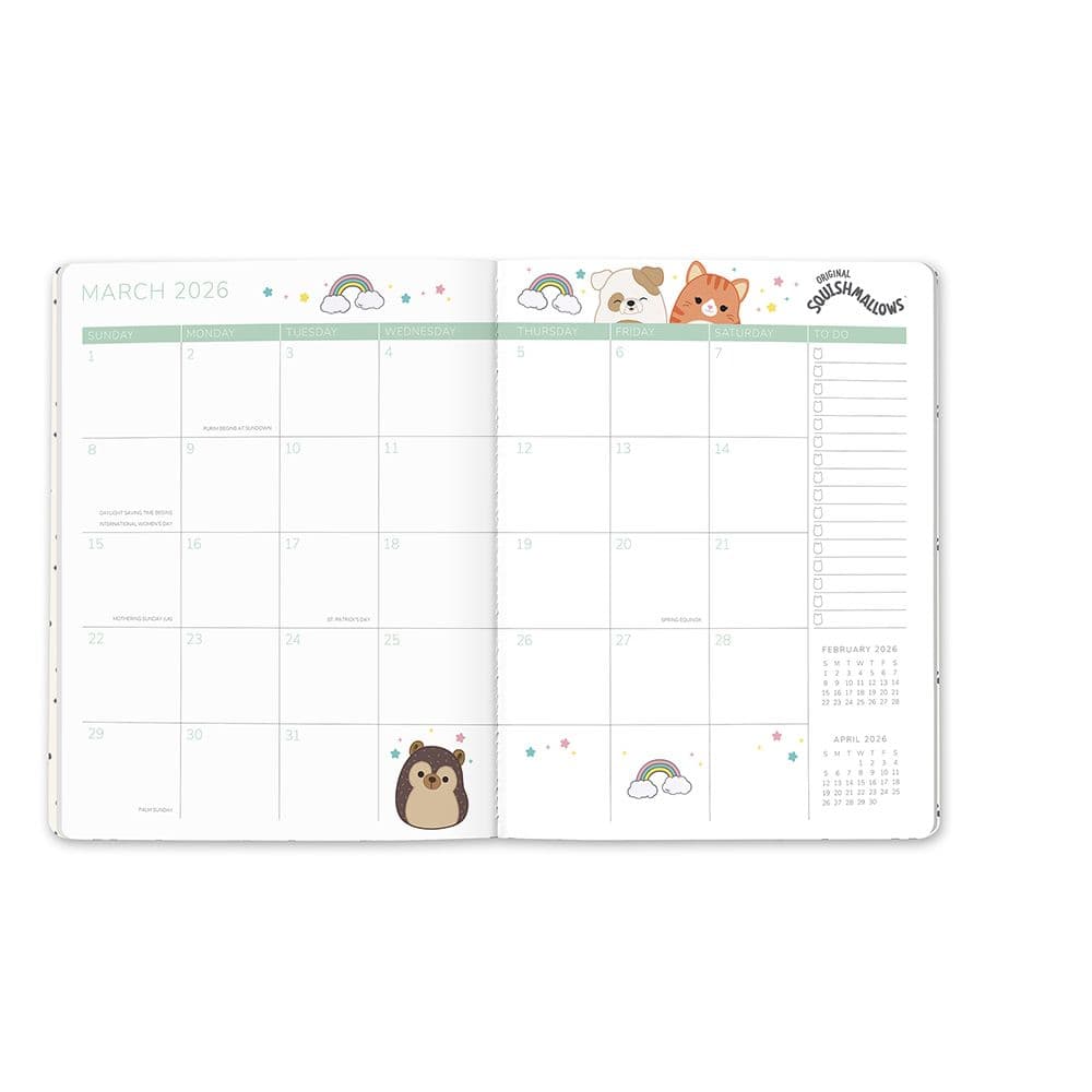 Squishmallows Monthly 2026 Planner Fourth Alternate Image