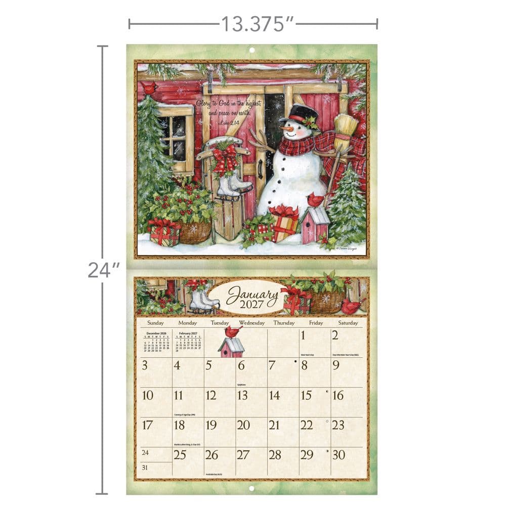 Bountiful Blessings Special Edition 2027 Wall Calendar by Susan Winget Fourth Alternate Image